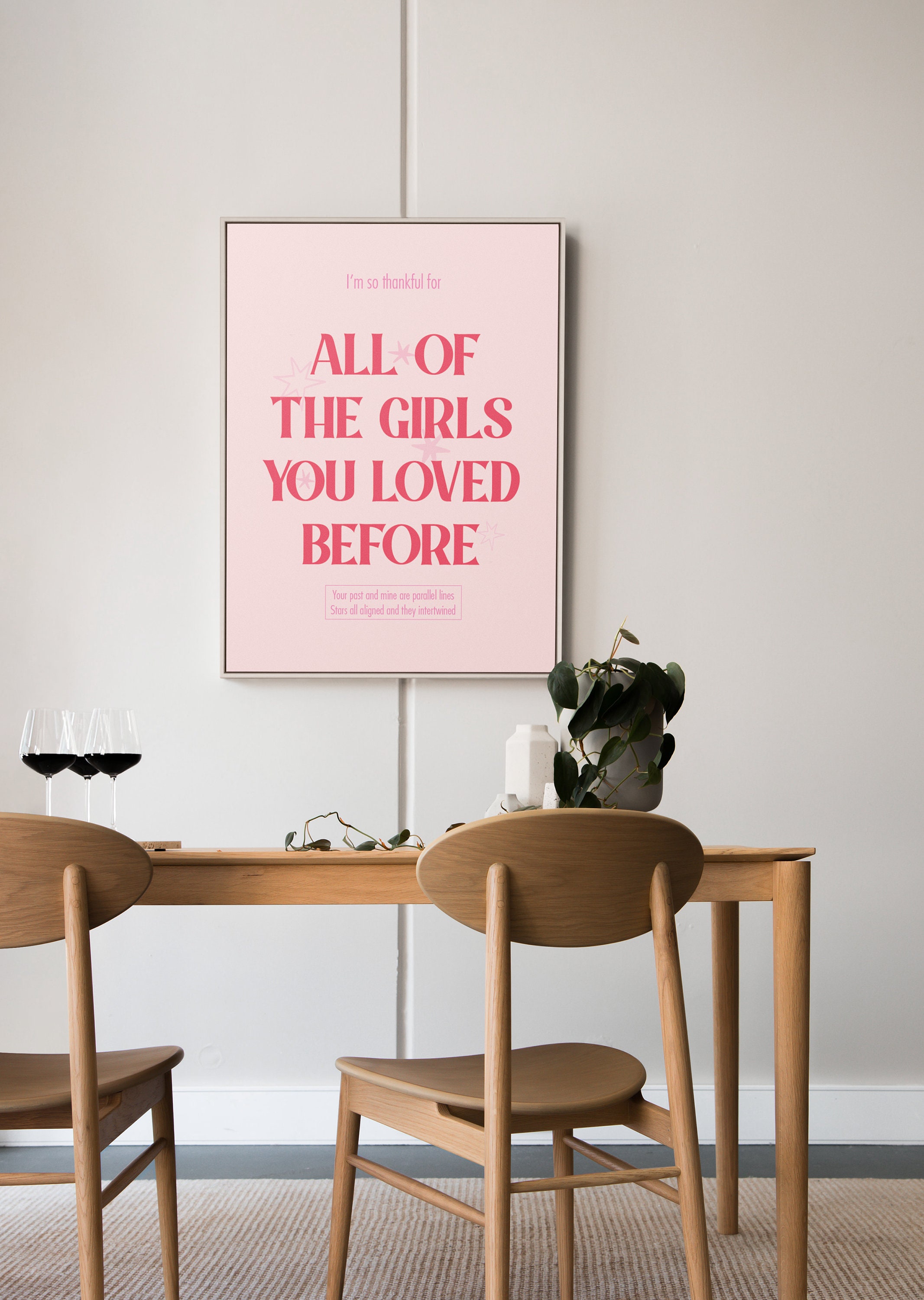 Taylor Swift All of the Girls You Loved Before Song Lyric - Etsy