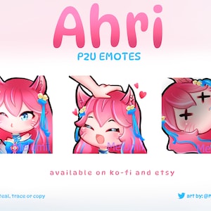 Spirit Blossom Ahri Emotes (League Of Legends)