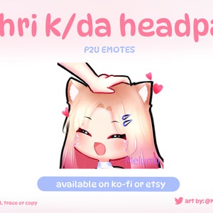 K/DA Ahri Headpat Emote (League of Legends) | Ahri Emotes | Twitch Emotes | Discord