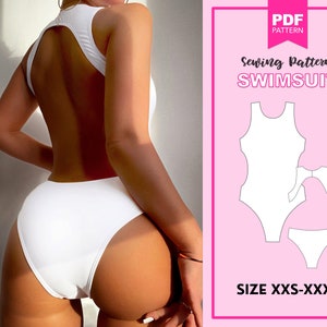 Swimsuit pattern|  Digital pattern| Bikini pattern| Women swimsuit pattern| Sewing pattern for women| Bikini pattern PDF| PDF pattern