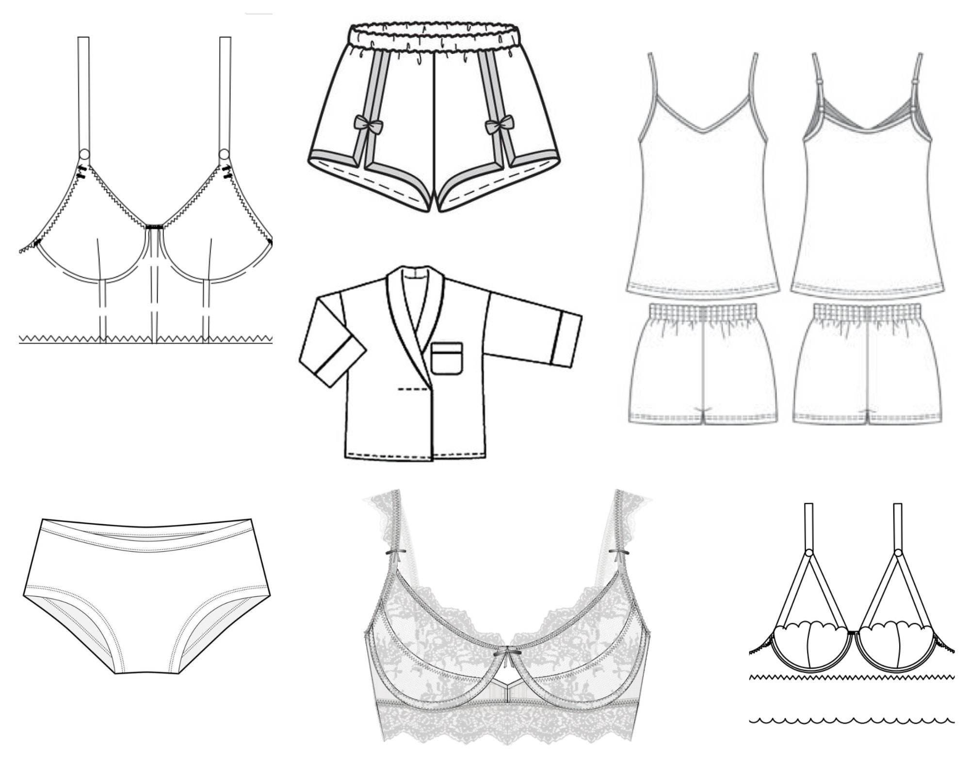 The Ultimate Lingerie Patterns Pack 500 PDF Instant Download Sewing ...