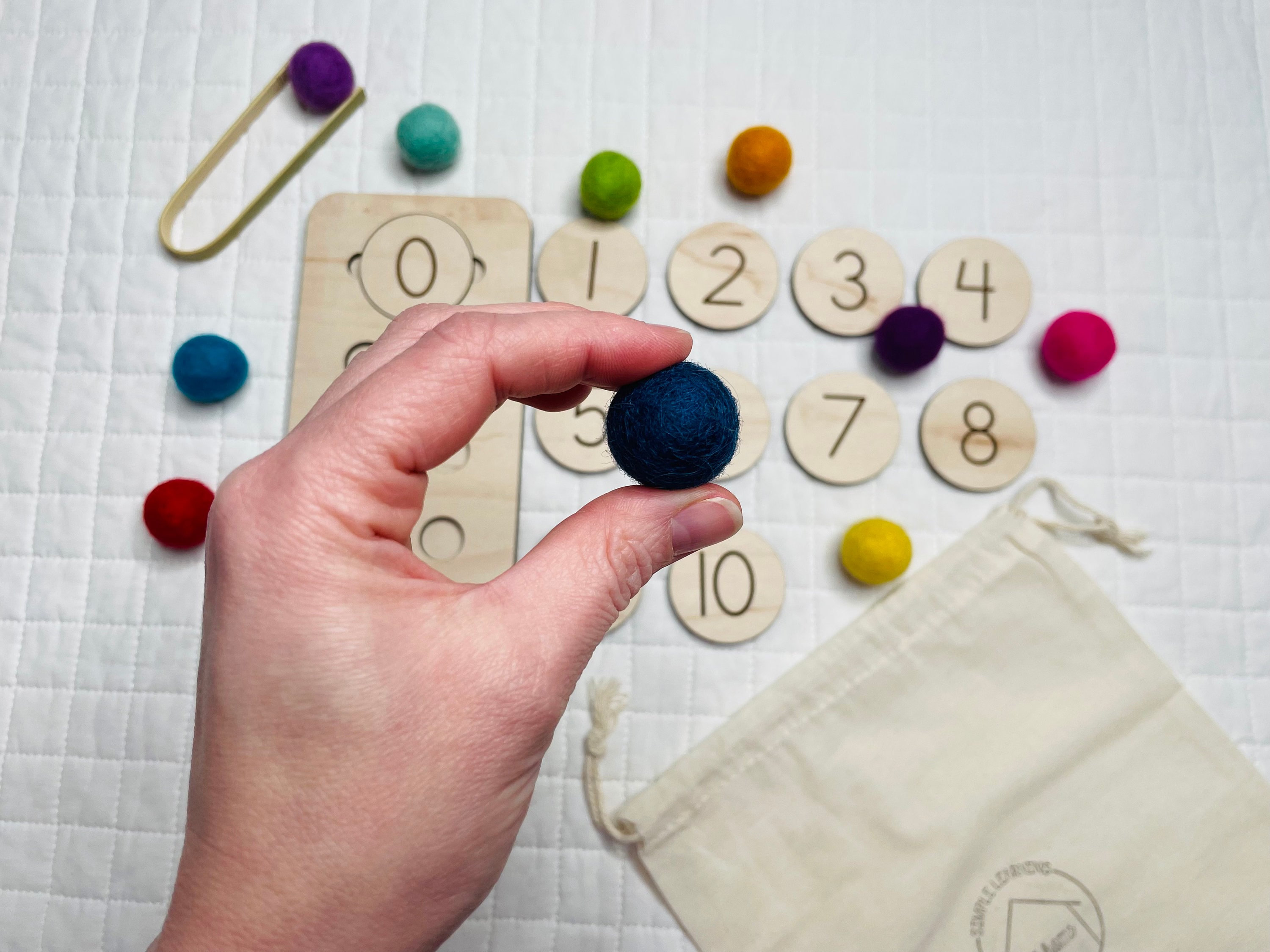 Montessori Counting Board Montessori Fine Motor Counting Board Ten ...