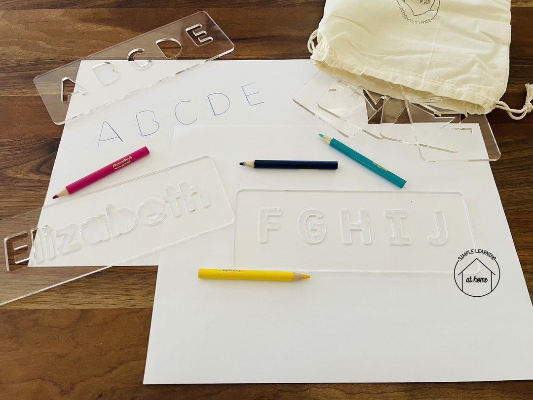 Personalized Name Stencil Alphabet Stencils Letter Stencils Name ...