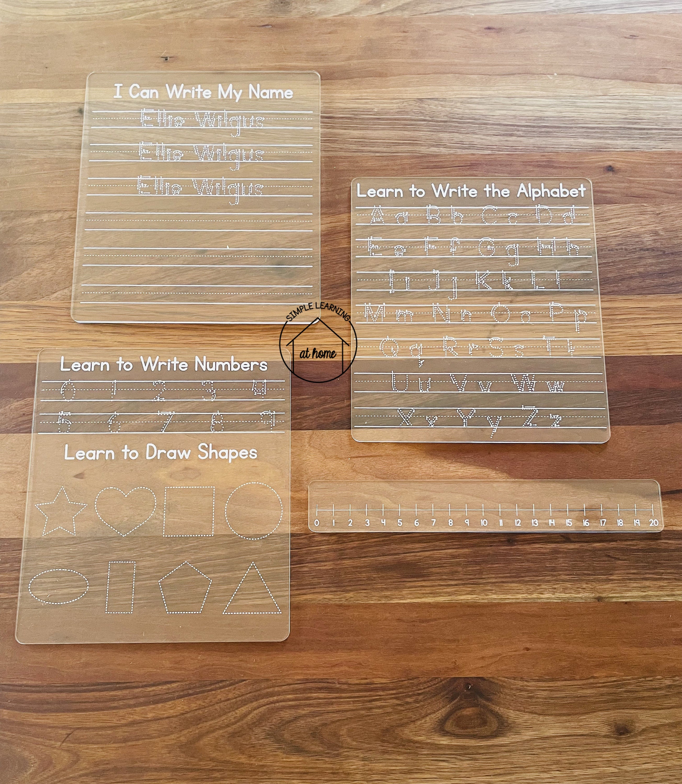 Number Line Dry Erase Number Line Wipe off Number Line Tracing Board