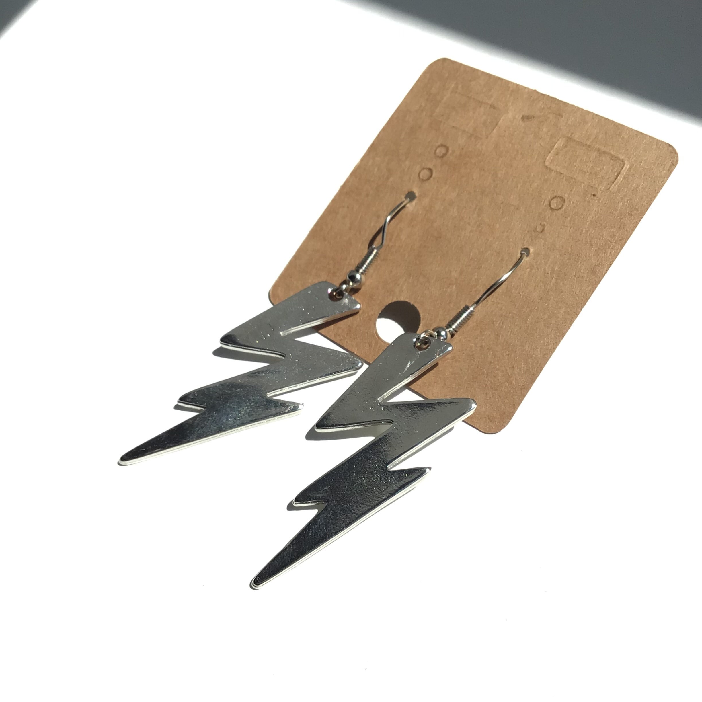 Lightning Bolt Earrings Lightning Bolt Earrings Thunder Etsy