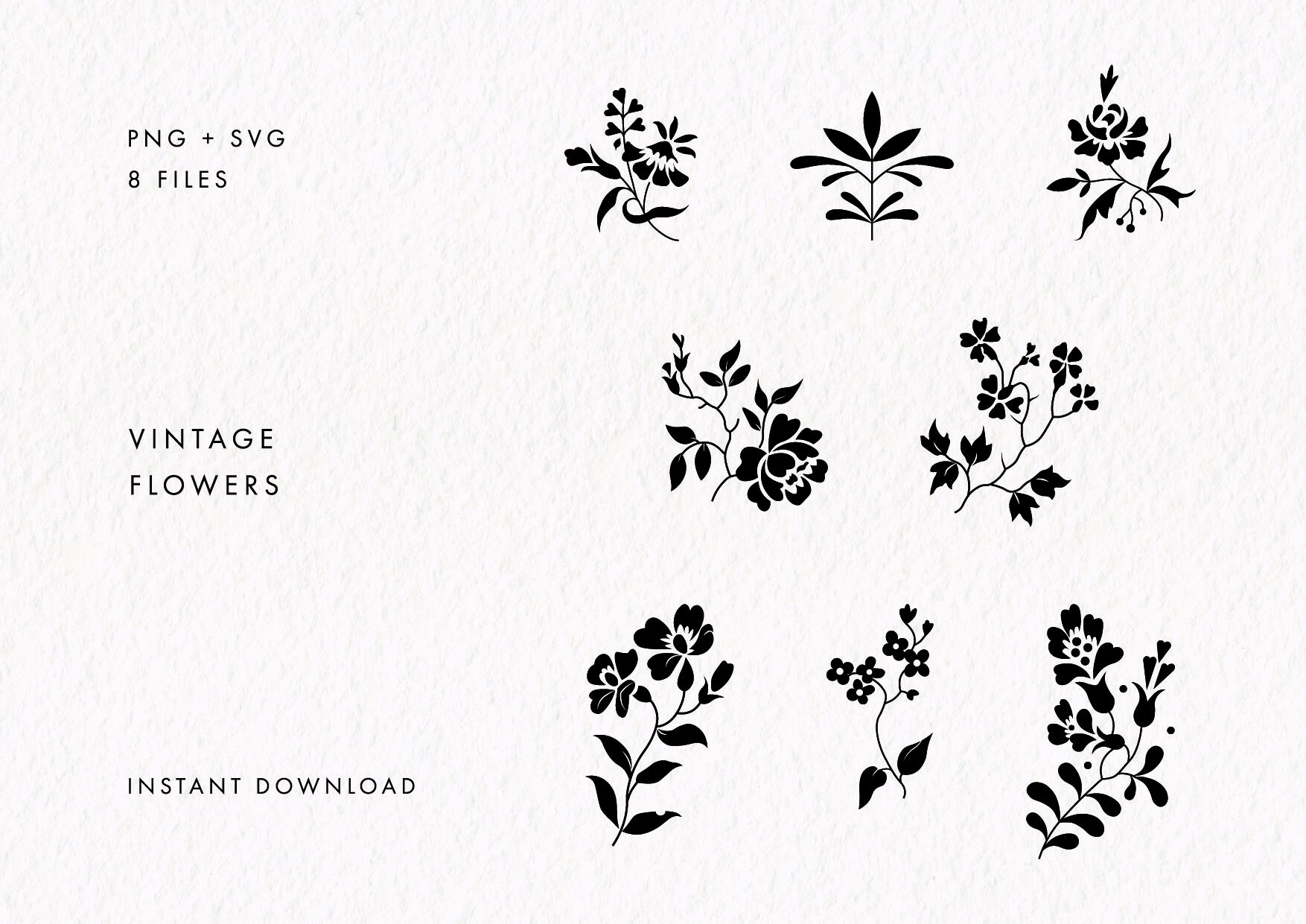 Wildflower SVG Flower Svgs Floral Vintage Flowers Wildflowers Svg ...