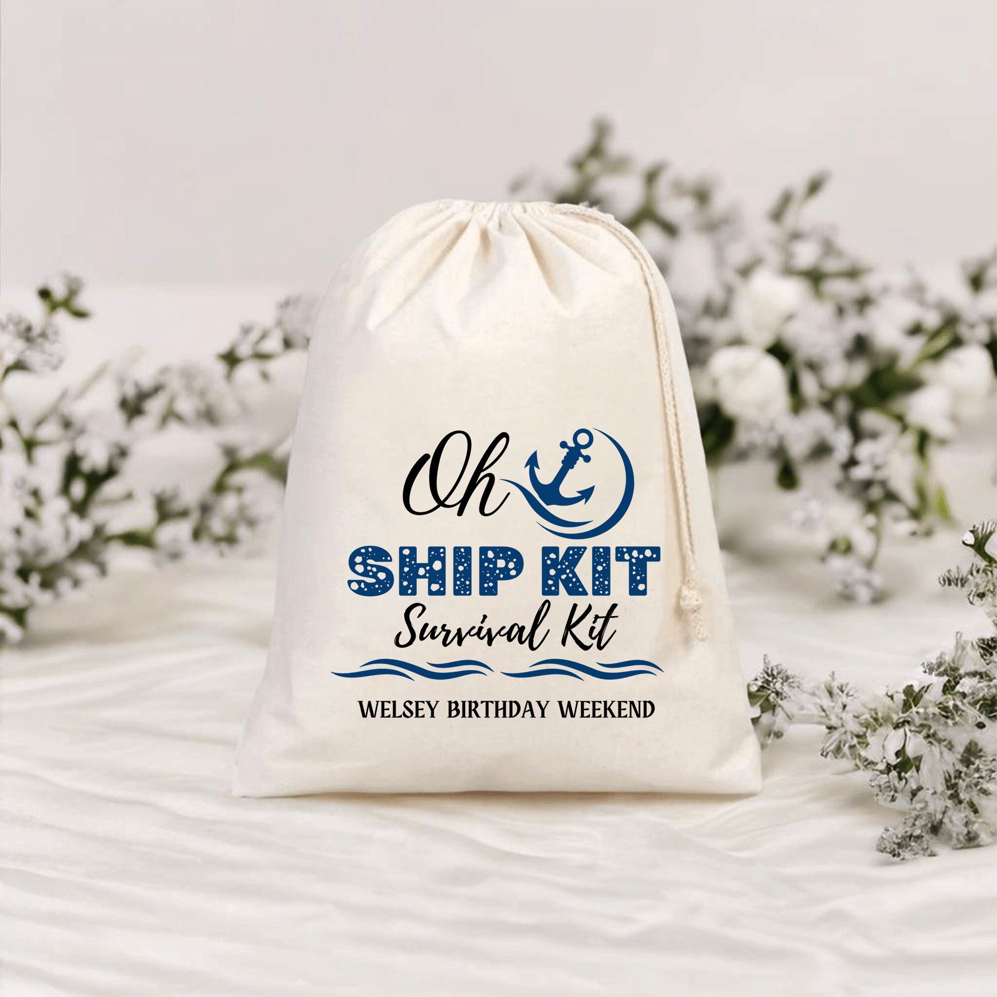 Cruise Survival Kit Favor Bags Cruise Birthday Party Bags Personalized ...