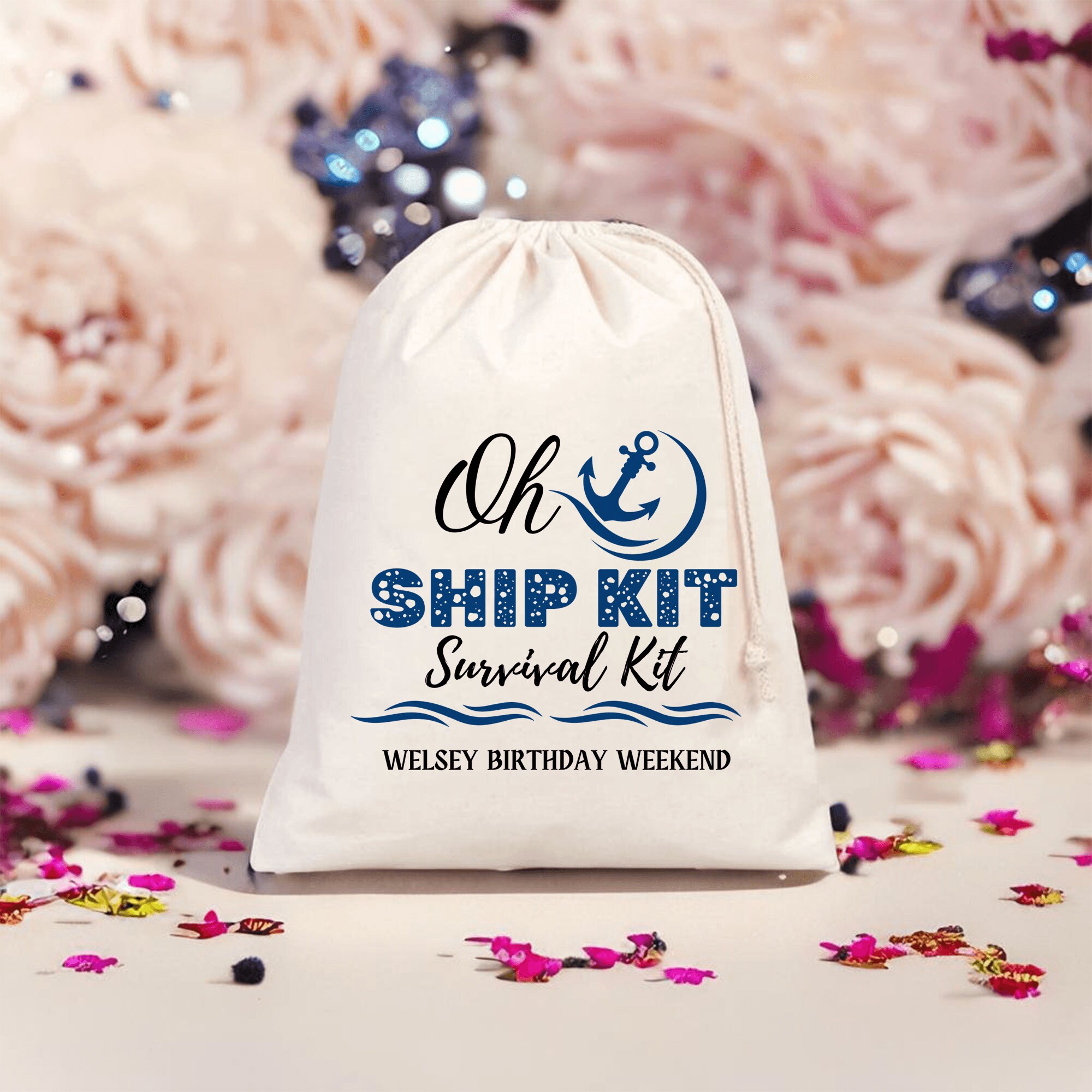 Cruise Survival Kit Favor Bags Cruise Birthday Party Bags Personalized ...