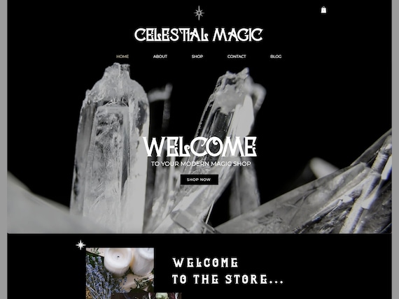 Celestial Mystical Magical Wix Theme Template, Website Design, Wix Spiritual  Theme, Witchy Things, Crystal Store -  Canada