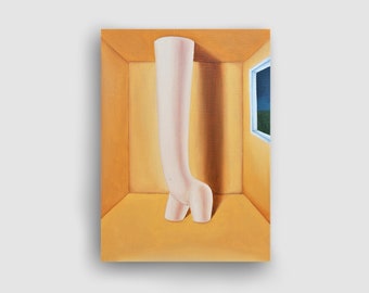Impresión artística surrealista feminista queer / «Raro y avergonzado yo»