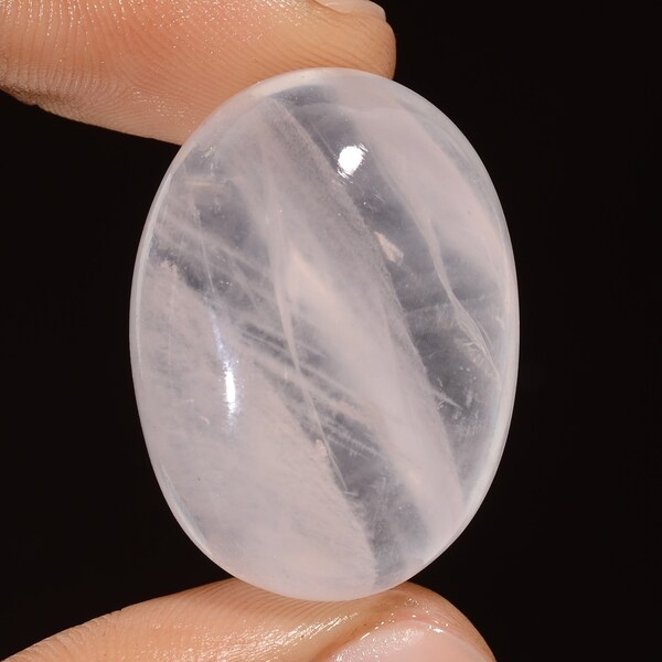 Rose Quartz Oval Shape Cabochon Amazing Top Grade Quality 100% Natural Loose Gemstone For Making Jewelry 68.5 Ct. 31X22X12 mm GN-2004