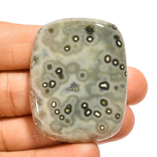 Terrific Top Grade Quality 100% Natural Ocean Jasper Radiant Shape Cabochon Loose Gemstone For Making Jewelry 81.5 Ct. 42X33X6 mm GN-228