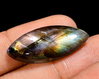 Excellent Top Grade Quality 100% Natural Golden Labradorite Marquise Shape Cabochon Loose Gemstone For Making Jewelry 17 Ct 29X12X5mm GN1035