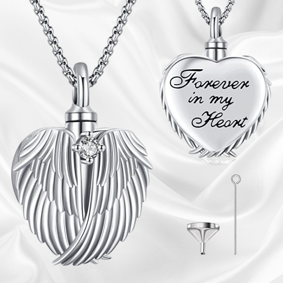 Urn Necklace for Ashes 925 Sterling Silver Cremation Jewelry Memorial