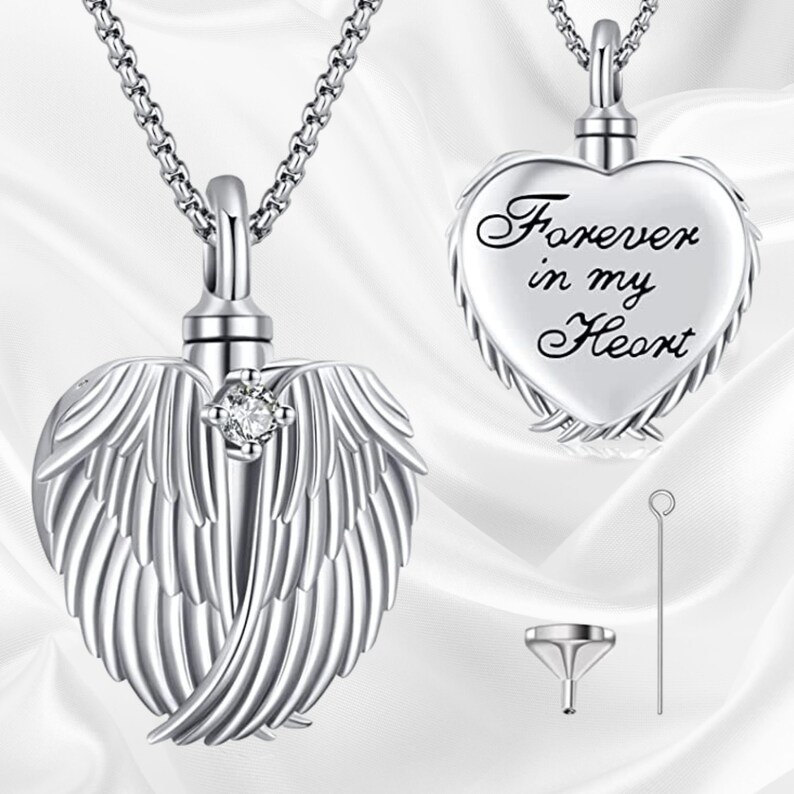 CACA LADY Cross Urn Necklace 925 Sterling Silver Cremation Jewelry With Funnel Filler Kit Ashes Necklace For Human Women Girl Pets