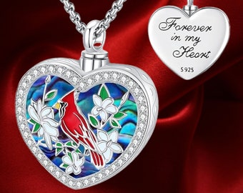 Cremation Jewelry 925 Sterling Silver Urn Necklace for Ashes of Loved One Memorial Keepsake Locket Pandant