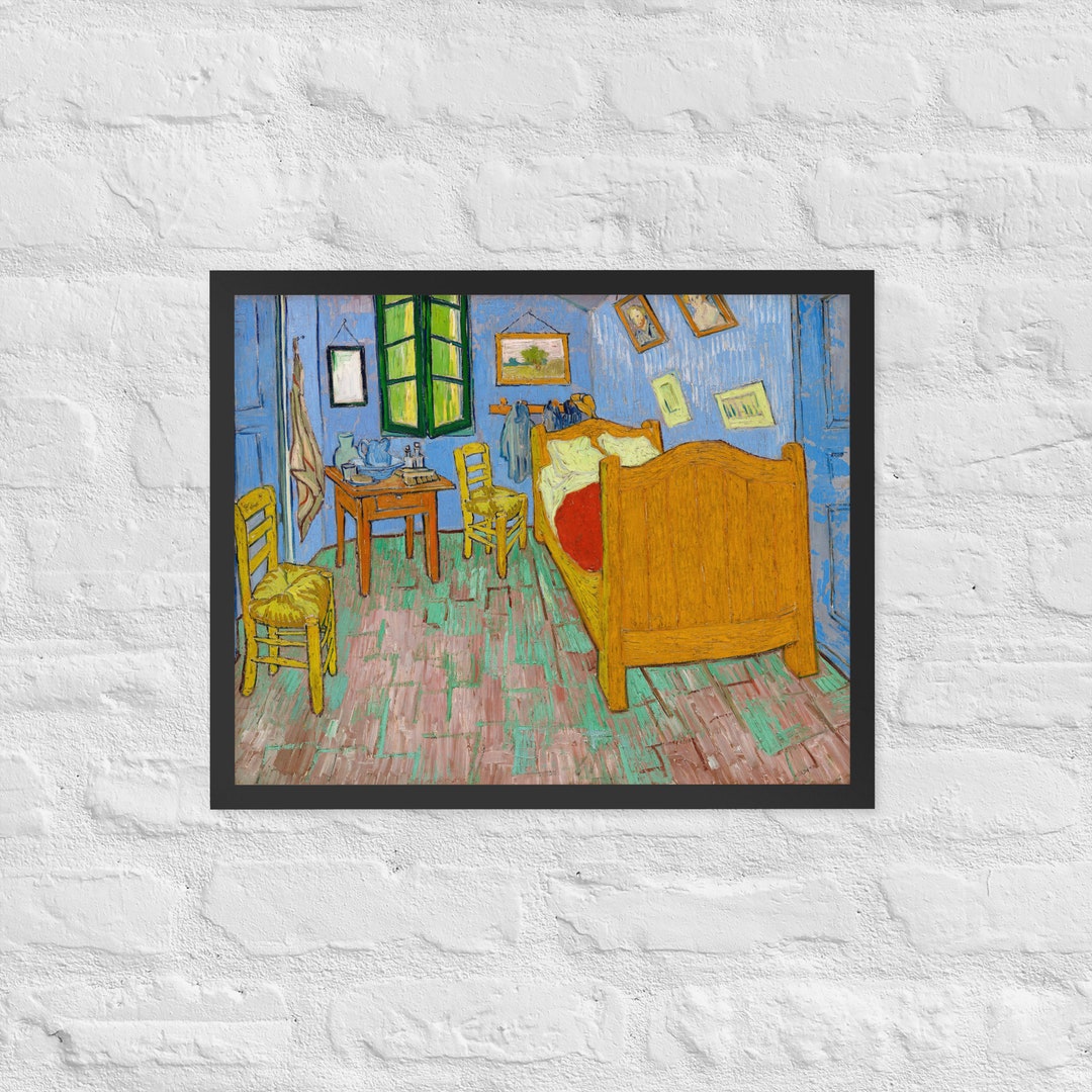 The Bedroom by Van Gogh, Framed Wall Decor, Vincent Van Gogh the
