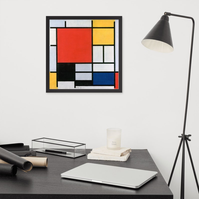 Composition by Piet Mondrian Framed Wall Decor Framed Wall Etsy