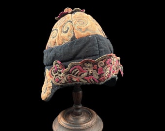 Traditional Miao Children's Hat - Handmade, Mid 20th Century Chinese Minority Hat, Perfect Cultural Gift, Asian Collectible