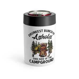 Camping Can Holder, Beer can cooler, beer bottle cooler, camping lover