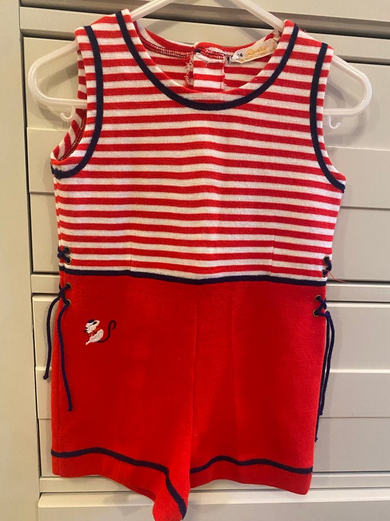 1960s Toddler Boy Short Outfit 4t - image 1