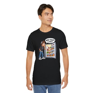 What Should I Eat Cartoon Refrigerator T-Shirt