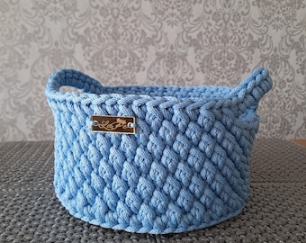 PDF Crochet pattern, storage basket pattern