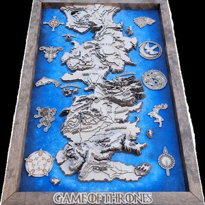 Map of Westeros Blanket Etsy