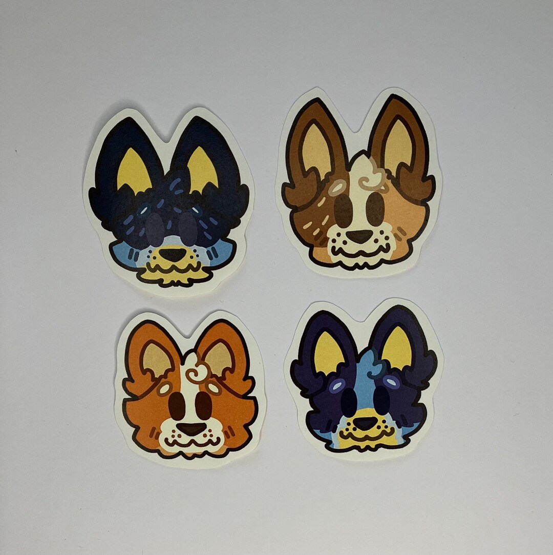 Bluey Inspired Blue Dog Stickers - Etsy
