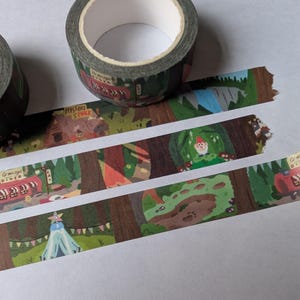 Gravity falls inspired washi tape 15mm, Mystery shack, bill cipher, scenes