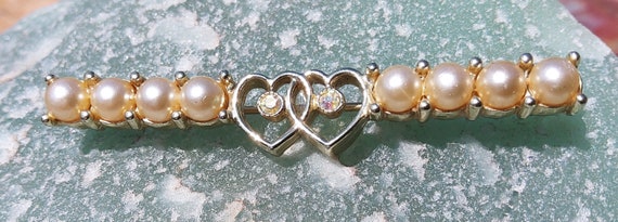 Vintage Sarah Coventry Waltz Time pearl brooch - image 7
