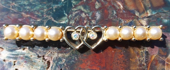 Vintage Sarah Coventry Waltz Time pearl brooch - image 3
