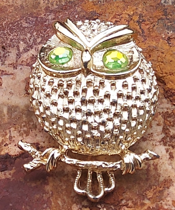 Vintage Sarah Coventry Hooter owl brooch - image 7