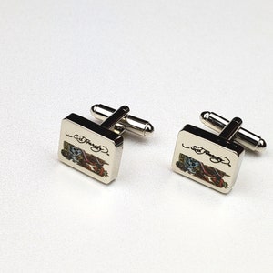 ED HARDY VINTAGE Style Cufflinks / New City Cufflinks / The Best Gift For Men /For Vintage Jewelry Lovers