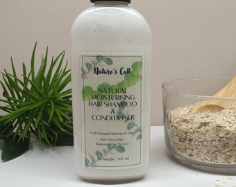 Shampoo e balsamo naturale per capelli Aloe vera, Avena, Rosmarino e chiodi di garofano