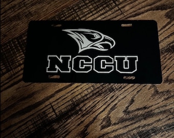 NCCU North Carolina Central University  Car Tag License Plate