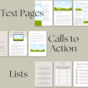 Canva eBook Template, Course WorkBook Template, How to Create e-Book, Lead Magnets Workbooks, Coaching Template, 250 page book Template