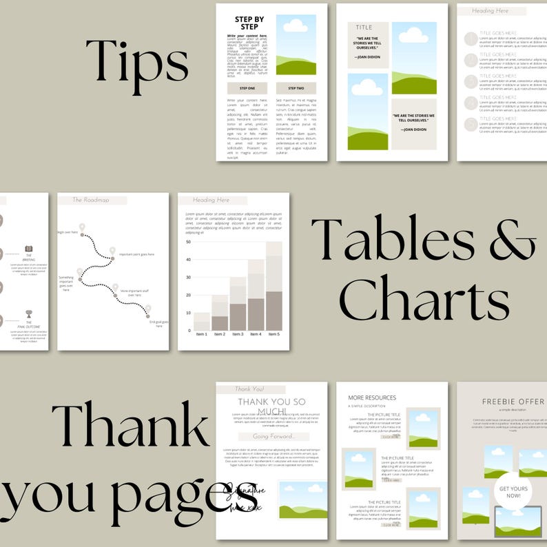 Canva eBook Template, Course WorkBook Template, How to Create e-Book, Lead Magnets Workbooks, Coaching Template, 250 page book Template