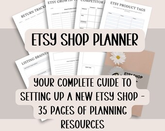 Etsy Shop Planner, Sell on Etsy, How to Sell on Etsy, Digital Planner, Small Business Planner, Digital Planner for Etsy, Etsy Planner