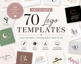 70 Small Business Logo Templates, Customizable Branding Canva Templates