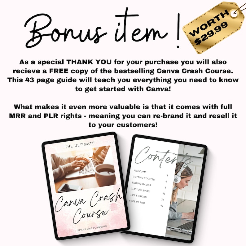200 + PLR Digital Planner Mockups, Digital Product Listing Templates, Etsy Listing Mock up, Canva Frames for Digital Product Sellers