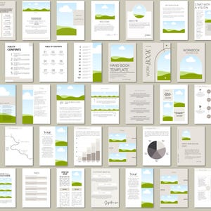 Canva eBook Template, Course WorkBook Template, How to Create e-Book, Lead Magnets Workbooks, Coaching Template, 250 page book Template