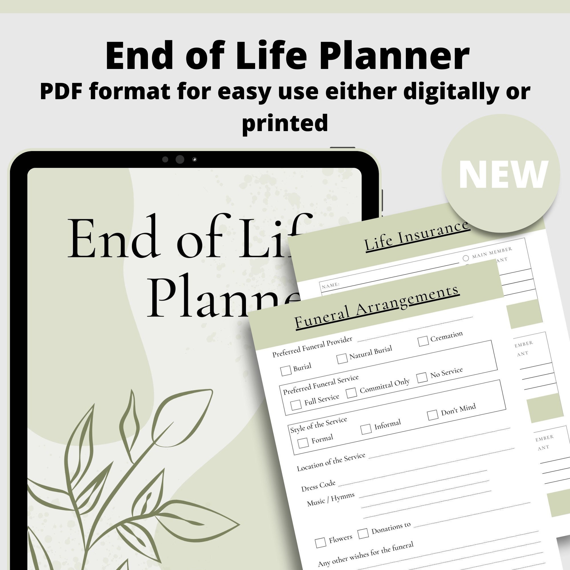 Sorry, it's Your Problem Now , Because I'm Dead: Funny End of life planner , End Of Life Planner Organizer Workbook : amale, esw