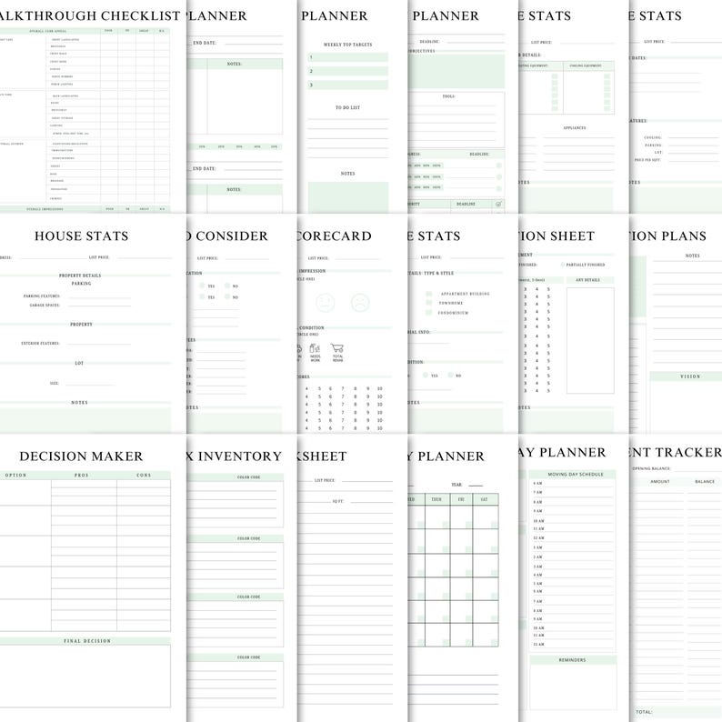 Planerare för bostadsköp: Canva-mall med checklista (PLR-återförsäljning) bild 3