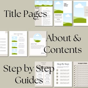Canva eBook Template, Course WorkBook Template, How to Create e-Book, Lead Magnets Workbooks, Coaching Template, 250 page book Template