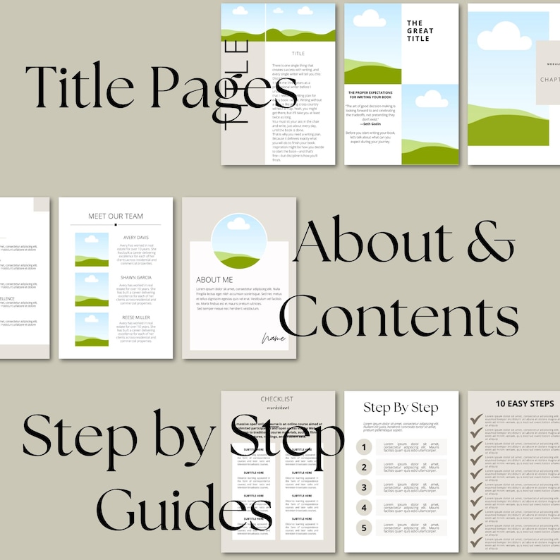 Canva eBook Template, Course WorkBook Template, How to Create e-Book, Lead Magnets Workbooks, Coaching Template, 250 page book Template