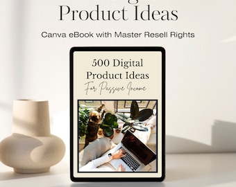500 ideas de productos digitales, cómo ganar dinero online, guía para generar ingresos pasivos en Etsy.