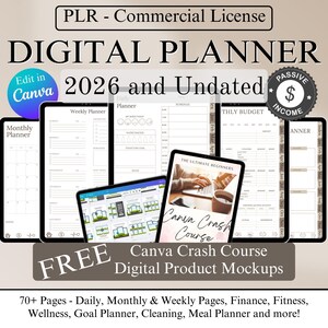 2026 デジタルプランナー Canva テンプレート（PLR 再販ライセンス付き）