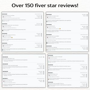 hundreds of 5 star reviews from previous customers of the huge plr digital planner bundle