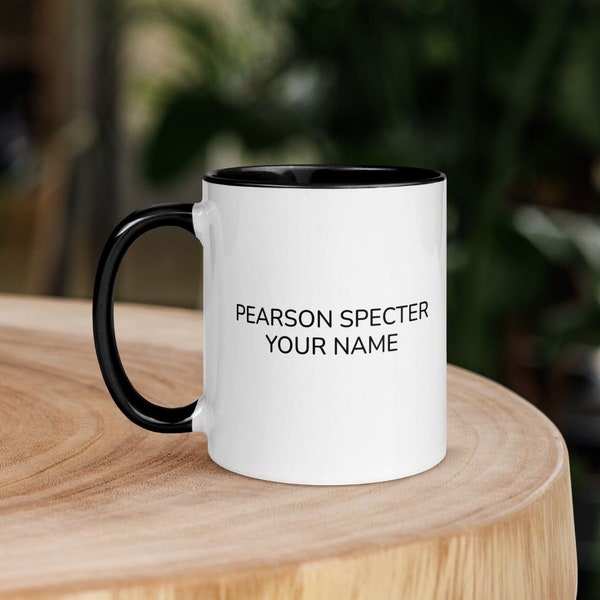 Harvey Specter Mug - Pearson Specter Litt Emblem Ceramic Coffee Mug - Suits fan gift - Office Accessories
